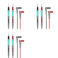 3X Multimeter-Meetsnoeren Silicone 1000V 20A Naald-Tip Probe Tester Multimeterkabel
