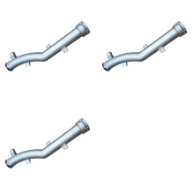 3X 1351VF Aluminum Coolant Water Hose 1351.VF 9806914880 for 2008 3008 C4 C5 1.6