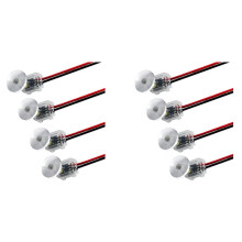 8Pcs LED Ambient Light Transparent Lamp Body Circular Car Inner Bowl Light Door Handle Lights Handrail Lights
