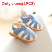 (Blue,11.5cm)Sandali unisex bambino con design traspirante e facile da indossare per bambini