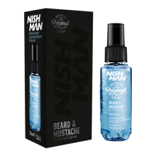 Beard & Moustache Perfume - Genius 75ml - Refreshing, Long-Lasting Scent for Beard Care - Ideal Beard Perfume for Daily Beard and Mustache Grooming