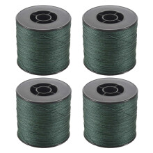 4pcs 500M 100LB 0.5mm Super Strong Braided Fishing PE 4 Strands Color:Dark Green