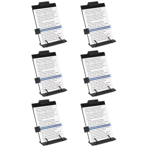 6X Desktop Document Holder Stand with 7 Adjustable Positions,File Organizer Management Copyholder