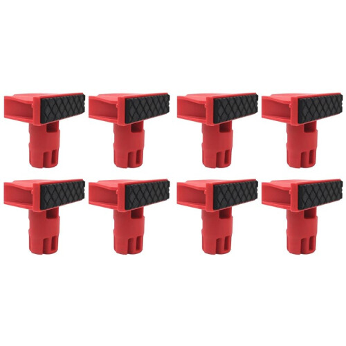 Plastics Bench Dogs, 20mm Woodworking Bench Stops with Silicone Gaskets for Clamp Workbench - Workshop Tools 8Pcs