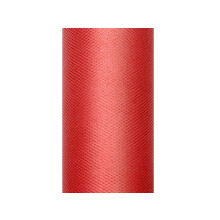 Sileä punainen tylli 30cm x 9m 1 kpl.
