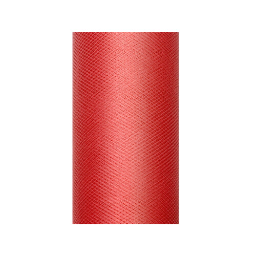 Sileä punainen tylli 30cm x 9m 1 kpl.