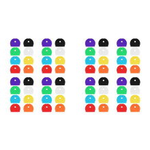 64-Delige Set Keycap-Coverlabels, Flexibele PVC-Sleutelcovers voor Eenvoudige Identificatie van Halfronde Keycaps