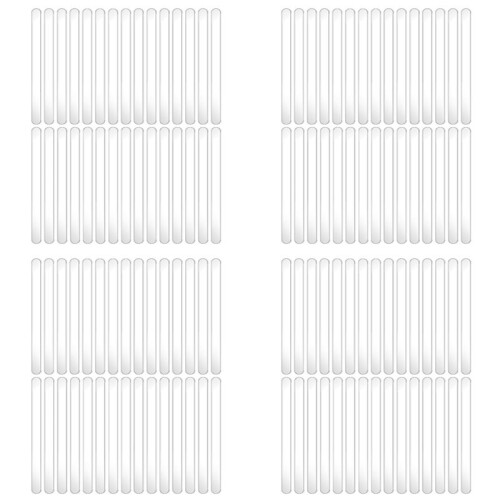 120 Stück Eisstäbchen, 4,5 Zoll, Acryl-Cakesicle-Stäbchen, Wiederverwendbare Eis-Popstäbchen, Plastik-Eisstäbchen (Transparent)