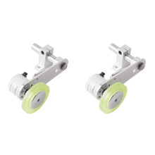 2X Staffa Encoder Ruota Encoder Industriale In Alluminio Poliuretano Ruota di Misurazione Staffa di Montaggio Encoder In Alluminio da 40 mm