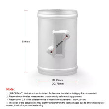 2Stück 3 Zoll 76 mm Luftmengenmesser-Montageadapter Ansaugmeter-Montagebasis für für für