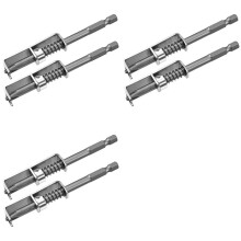 6 Pcs Spring-Loaded Screw Holder Bit, Anti-Drop Screwdriver Bit, Single-Hand Operation Bit Holder for Electricians