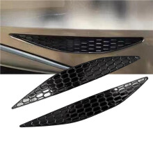 2Pair Rear Bar Honeycomb Reflector Cover Trim Styling for 7 MK7 2014-2018 Tail Fog Light Strips Sticker