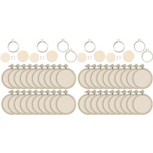 40st 2 Inch Borduurringframe, Verstelbaar, Rond, Klein, , Houten Borduurringen, Groot, Handig voor Kunstnijverheid
