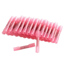 100PCS Heat Shrink Connectors Insulated Waterproof Crimp Terminals Seal Butt Electrical Wire Connector 26-10 AWG B