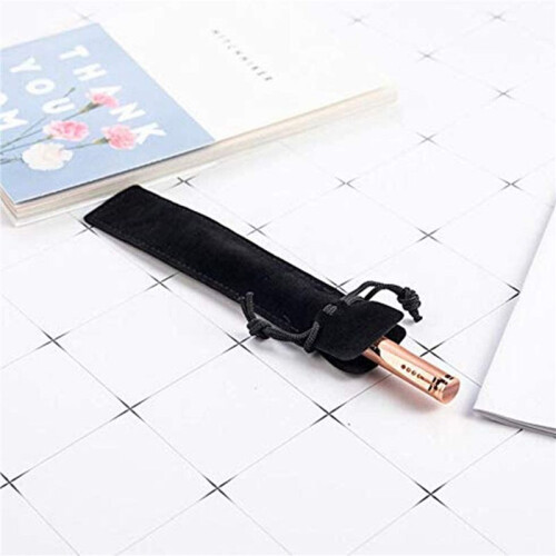 1000 Stück Schwarzer Samt Stift Beutel Hülsen Halter Einzelner Stift Beutel Tasche Bleistift Beutel