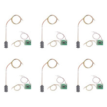 6X 3 Farb Ampel Signale Ho Oo Modell 6 Led für Diy Sand Tisch ÜBerqueren Straßen Bau Eisen Bahn Zwei Seite