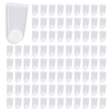 800 Clips Porte-Clés en Plastique, Connecteur Porte-Clés en Acrylique, Clips Porte-Clés Transparents pour L'Artisanat, Fixation Porte-Clés