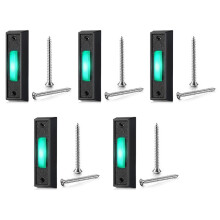5 Stck Verdrahteter Türklingelknopf mit LED-Licht, Ersatz Des Türklingelknopfes, Wandmontierter Türöffnerschalter