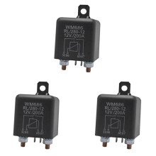 3X Batterietrennrelais 12V 4-Pin WM686 Startrelais Auto ein / AUS-Schalter SchließEr Relais RL/280 200A