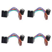 4X Car Radio ISO Adapter Extended Conversion Cable for for for- Accessories