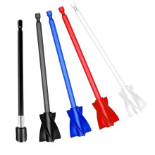 Pack of 4 Reusable Paint Mixer, 1/4 Drill Epoxy Resin Mixing Paddle, Epoxy Resin Stirrer, Epoxy Stirrer Attachment