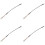 4X for Amarok 2H 2010- Rear Tailgate Retaining Strap Cable Rope 2H5829491E 1