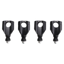 4PCS 11/8 Inch 28mm CNC Motorcycle Handlebar Mount Riser Clamp Aluminium HandleBar Mounts Clamp Riser Black