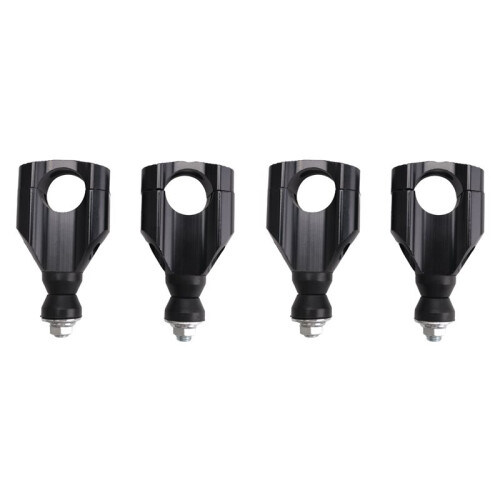 4PCS 11/8 Inch 28mm CNC Motorcycle Handlebar Mount Riser Clamp Aluminium HandleBar Mounts Clamp Riser Black