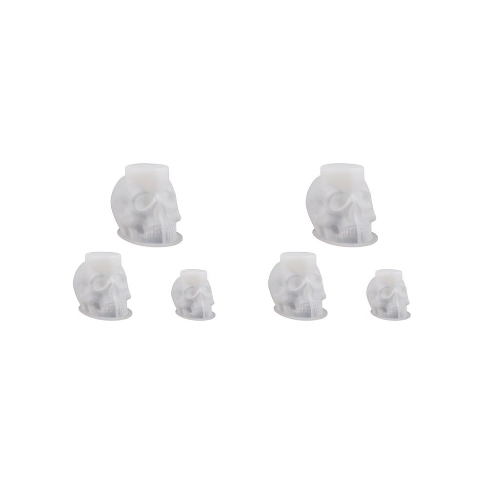 Skull Resin Mold,6Pcs 3D Skull Silicone Mold For Resin Skull Candle Mold Handmade Candle Making Mould Diy Mold 6031924648676