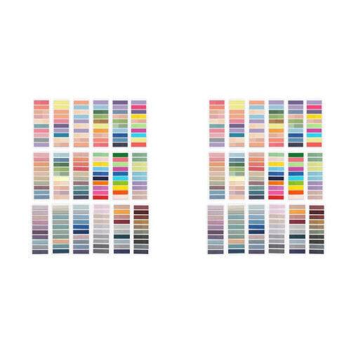 180 Colors Books Tabs for Annotating,Sticky Tabs Clear Sticky Notes, Morandi Page Markers for Notebooks,(7200Pcs)