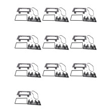 10X Double Din Car Fascia Radio Panel for Daily 2006-2014 Audio Frame Dash Fitting Kit Install Bezel