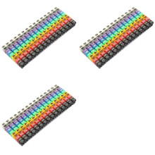 Clip- Strängkabelmarkör Boxed Plast Number Number Trådetikett Rörsats Färgkabelmarkör (450 STK KCM-1,5MM)