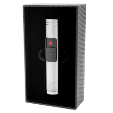 RONSON MONSUN GUN METAL 3 JET lighter med cigarpunch, jet