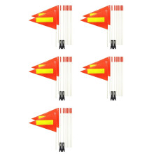 10 Pcs Bike Safety Flag with Pole, 6-Feet Adjustable Pole Polyester Tear-Resistant Waterproof Safety Flags