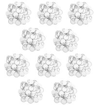 Metal Rim Tags Key Tags Round Paper Tags with Metal Rings White Label for Car Keys and Door Keys (1000)
