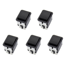 5X Interruptor Basculante, HY12-9-3 Interruptor Basculante Eléctrico Industrial de 6 Pines Pulsador de 125 V/250 V