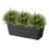 Balkonurtepotte 40 cm antracit kasse 1