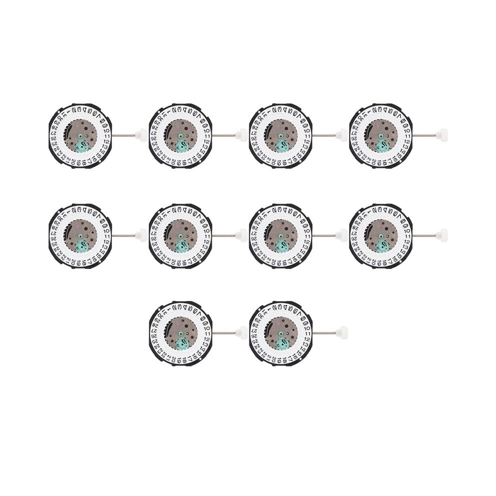 10X Watch Movement,Three Hands Movement Movement Quartz Watch Movement, Sl28 For Watch Repair Men(Single Calendar) 6033232250305