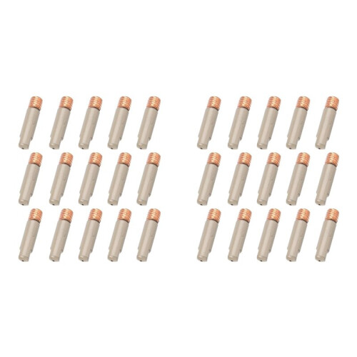 30PC Ceramic Coated MIG Welding Tips Set, 0.8mm Anti-Spatter Nozzles for Enhanced Welding Performance