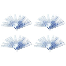 4X Plastic Feeler Gauge 0.05-2mm Thickness Measuring Tools 20 in 1 Feeler Gauge for Measuring Gaps