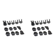 2X Door Lock Cover & Door Screw Cover Trim Accessories for JL 2018-2022 Gladiator JT 2020-2022