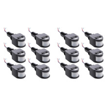 12x 12V Motion Sensor Pir Sensor Automatic Infrared Sensor Motion Detector Light Outdoor Pir