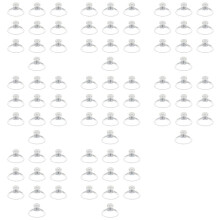 80pcs 40mm Suction Cup with M4-Screw and Knurled Nut, Suction Cup with Thread, Sucker Pads for Glass Table Top