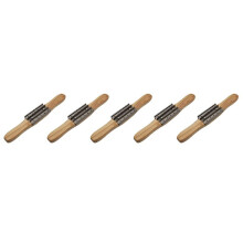 5pcs 15Inch Buffing Wheel Rake for Compound Cleaning,Removing Residual Compounds,Rake Steel Polishing Wooden Handle