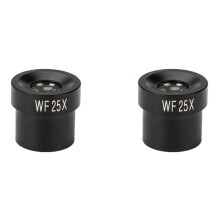 2X Okular Mikroskopu WF25X, Szerokie Pole Widzenia 12mm do Mikroskopu Biologicznego z Portem Montażowym 23,2mm