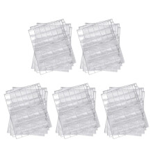 50 PCS 42 Pockets Clear Coin Holders Folder Sheets Storage Cash Money Collection Album PVC Albums Collecting