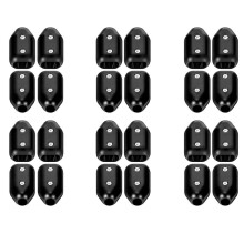 24Pcs Rope Clamps, Reusable Rope Clamp 3/8Inch Rope Connector Clamp Suitable for 7-8 mm Nylon Rope or Braided Ropes