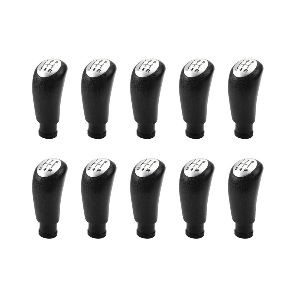 10X 5 Speed Car Manual Gear Shift Knob Shifter Lever Gearstick 735269771 For 147 156 2000-2010 Silver 6032529456291
