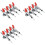12Pcs GH-301AM 45Kg Toggle Clamp Quick Release Pull Action Vertical/Horizontal Type Clamps Hand Tool for Woodworking 1