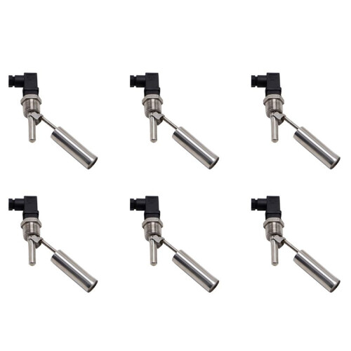 6PC Liquid Float Water Level Sensor Side Mount Float  Safe Stainless Steel Under 220V